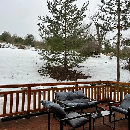 2-room Forest Retreat - Fireplace, Veranda, Bbq, Views * バンスコ