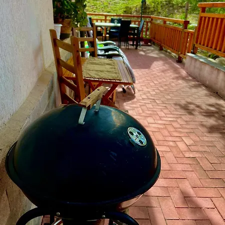 아파트 2-room Forest Retreat - Fireplace, Veranda, Bbq, Views 반스코
